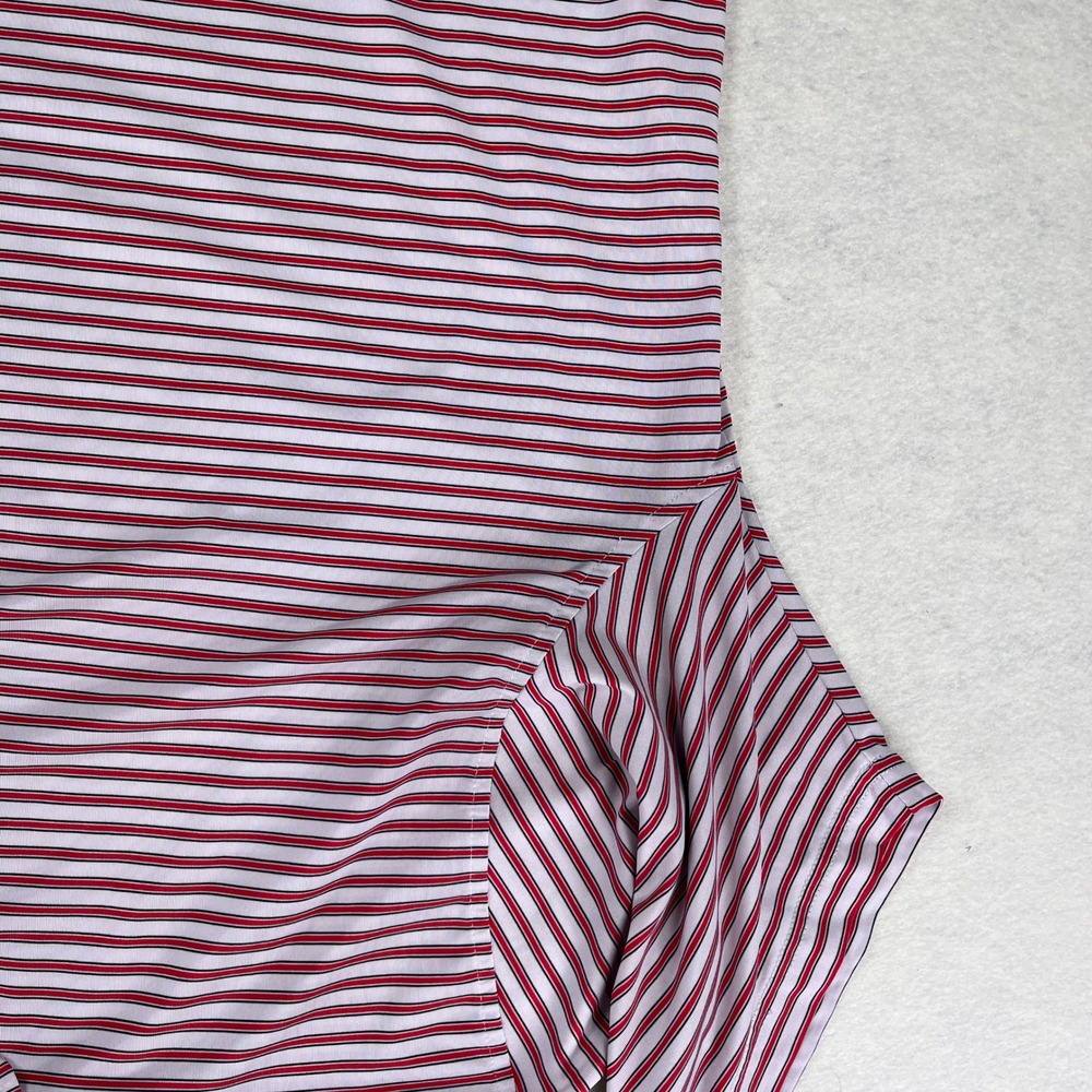 [Lot of 2] Mens FootJoy ProDry Golf Polo Shirt Purple Red White Striped Size L - Picture 13 of 16